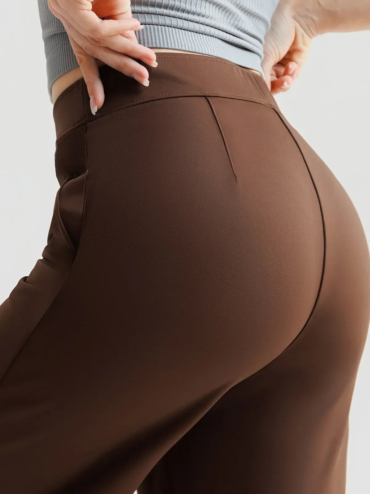 Shapewear High-Waisted Tummy Control Wide Leg Trousers