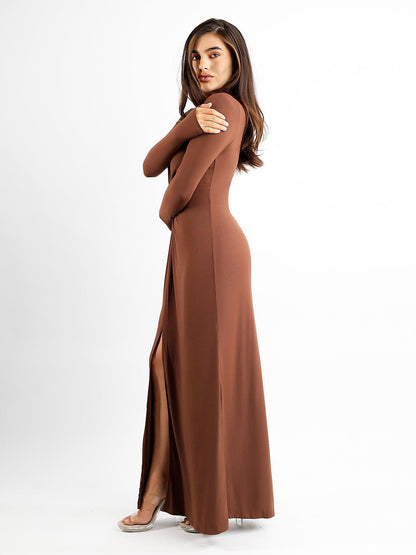 The Shapewear Dresses Long Sleeve Split