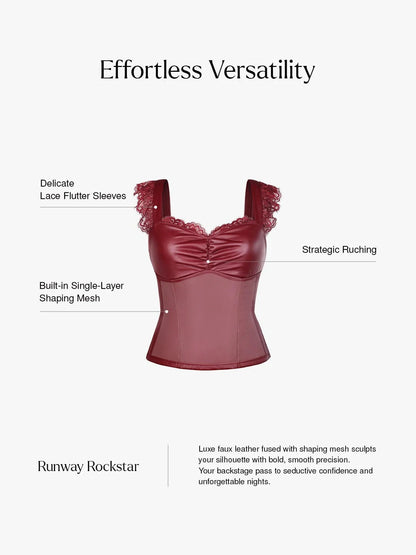 Lace Trim Sculpting Camisole Top