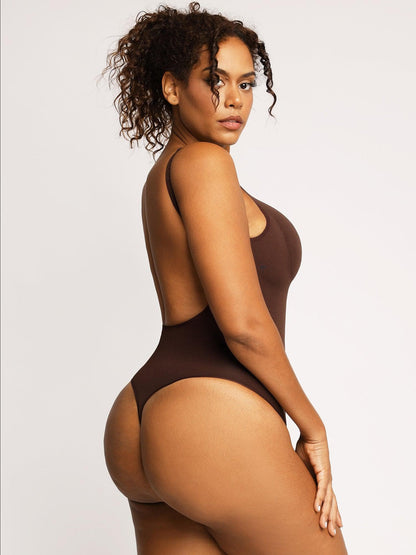 Shapewear Seamless Low Back Tummy Control Thong Bodysuit