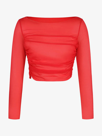 Shapewear Slip Dress Mesh Top Set