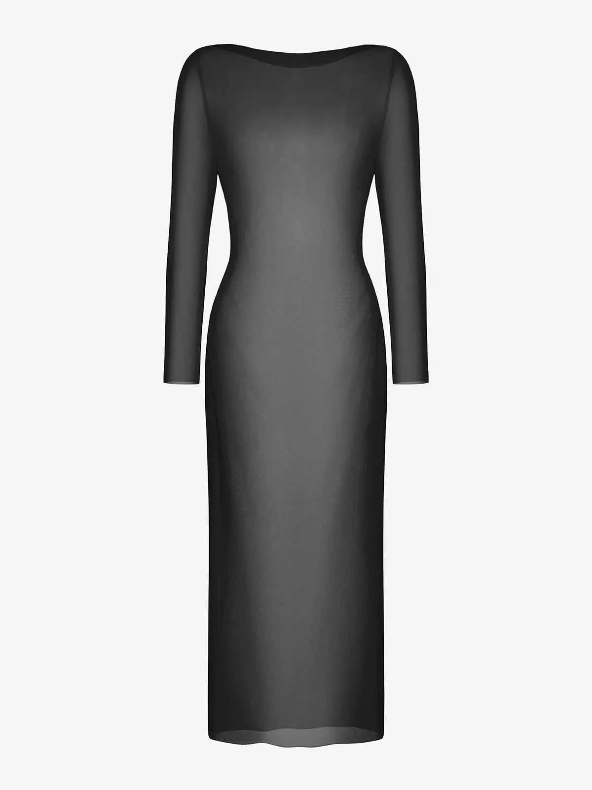 Shapewear Modal Dress Sheer Mesh Cover-Up Set