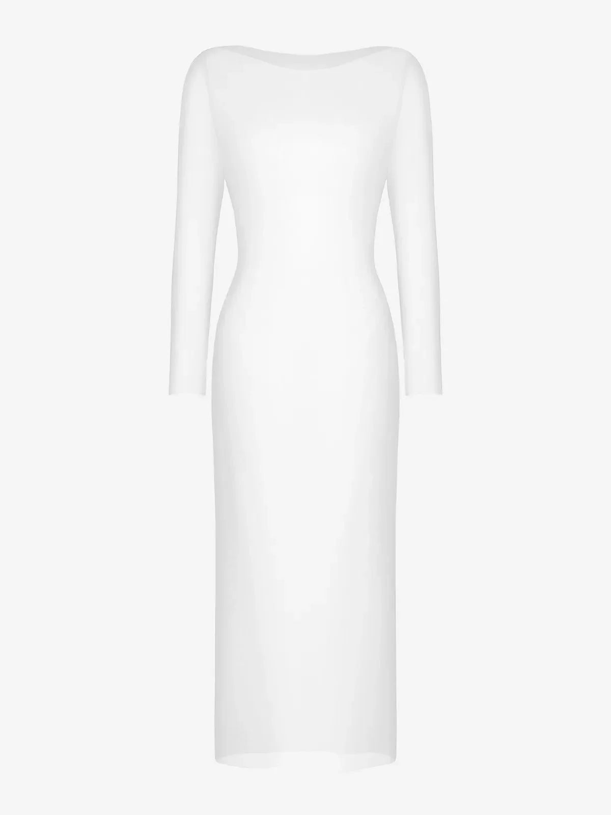 Shapewear Modal Dress Sheer Mesh Cover-Up Set