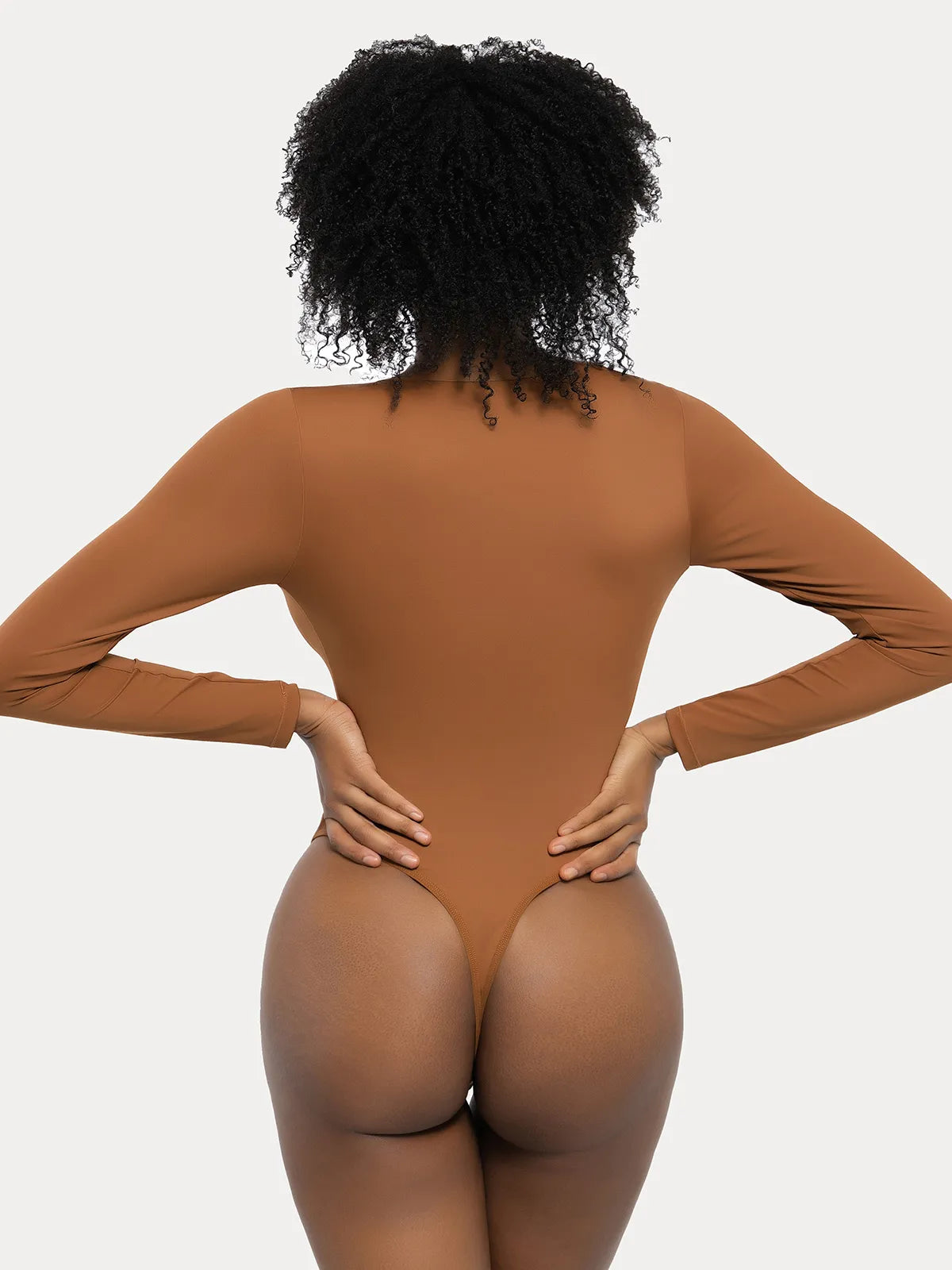 Redtag Thermal Shapewear Long Sleeve Tummy Control Bodysuit
