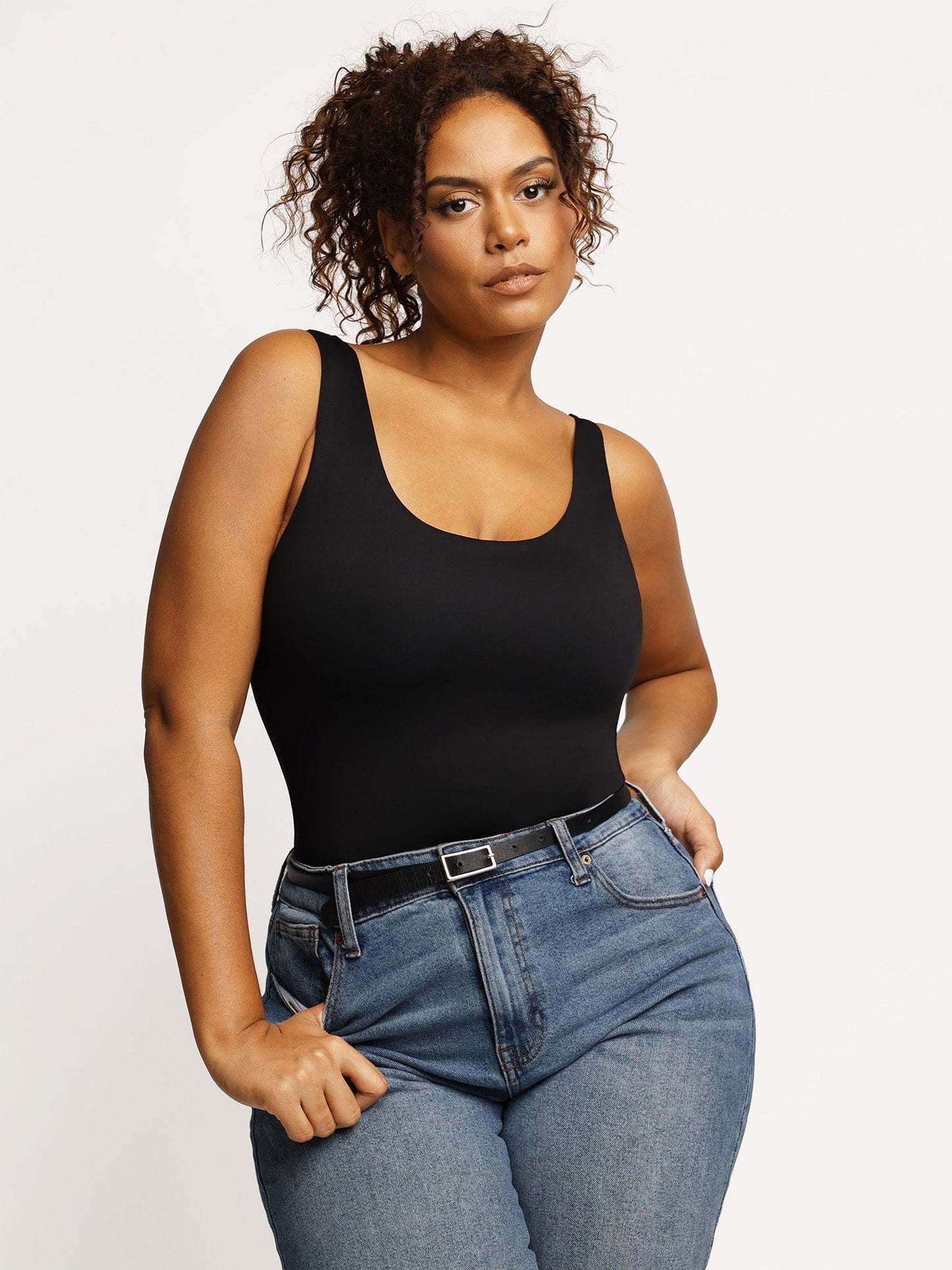 The Shapewear Bodysuit Scoop Neck Thong