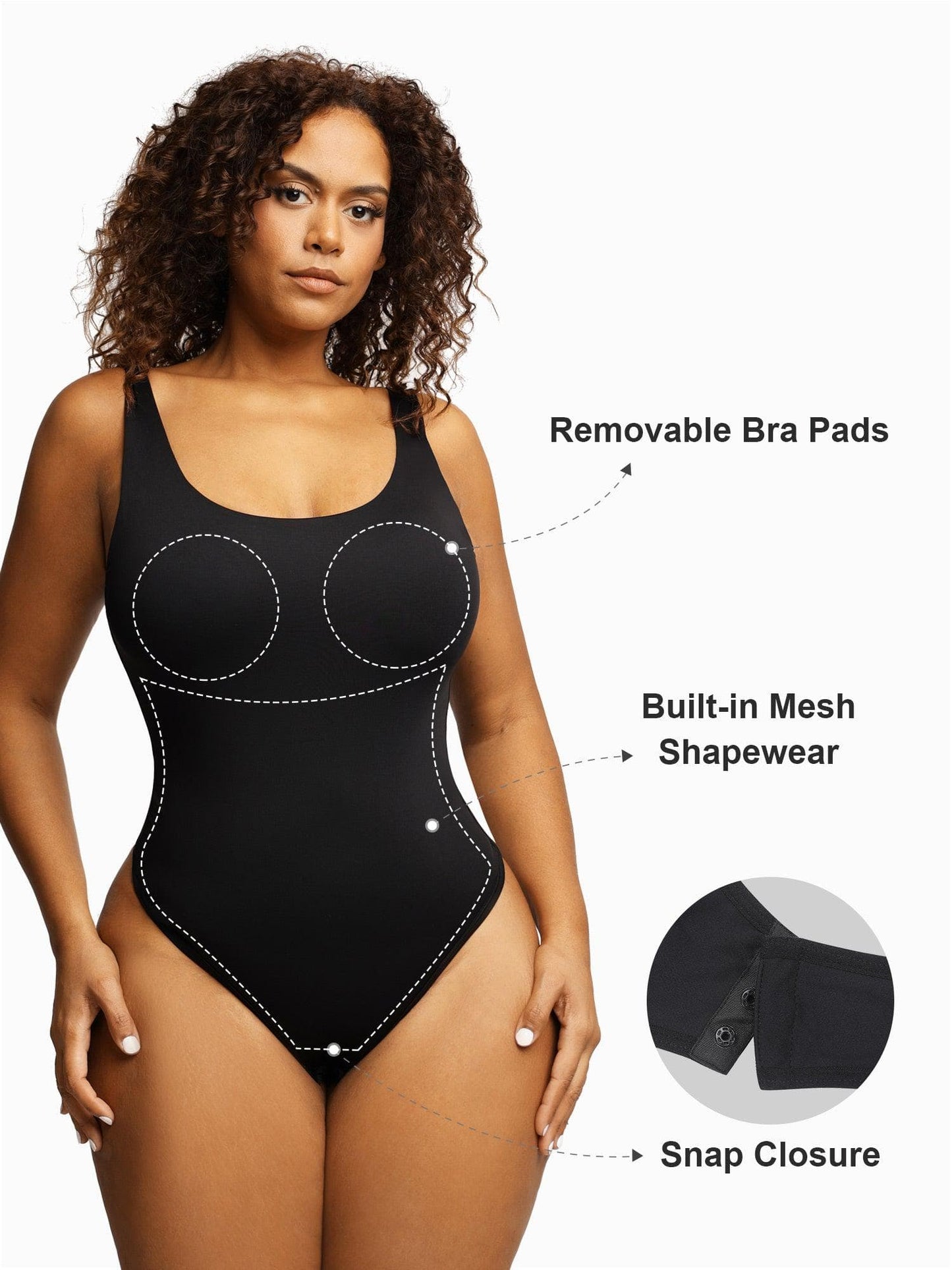 The Shapewear Bodysuit Scoop Neck Thong