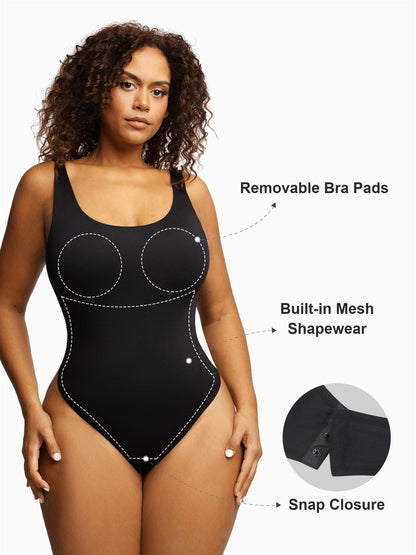 The Shapewear Bodysuit Scoop Neck Thong