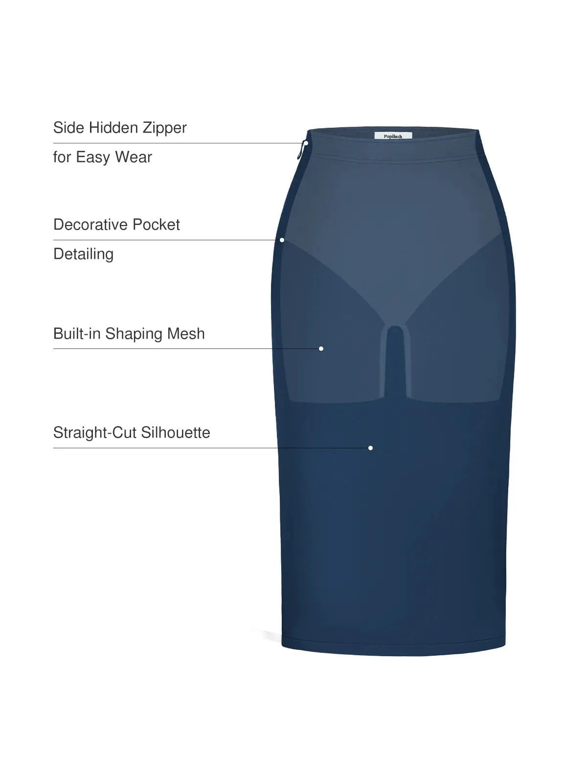 SculptEase Ponte Pencil Skirt