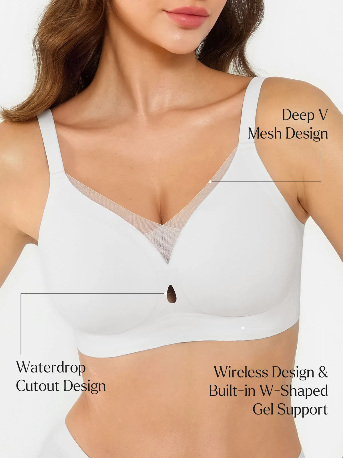 Seamless Breathable Contour Plunge Bra