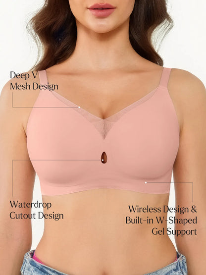 Seamless Breathable Contour Plunge Bra
