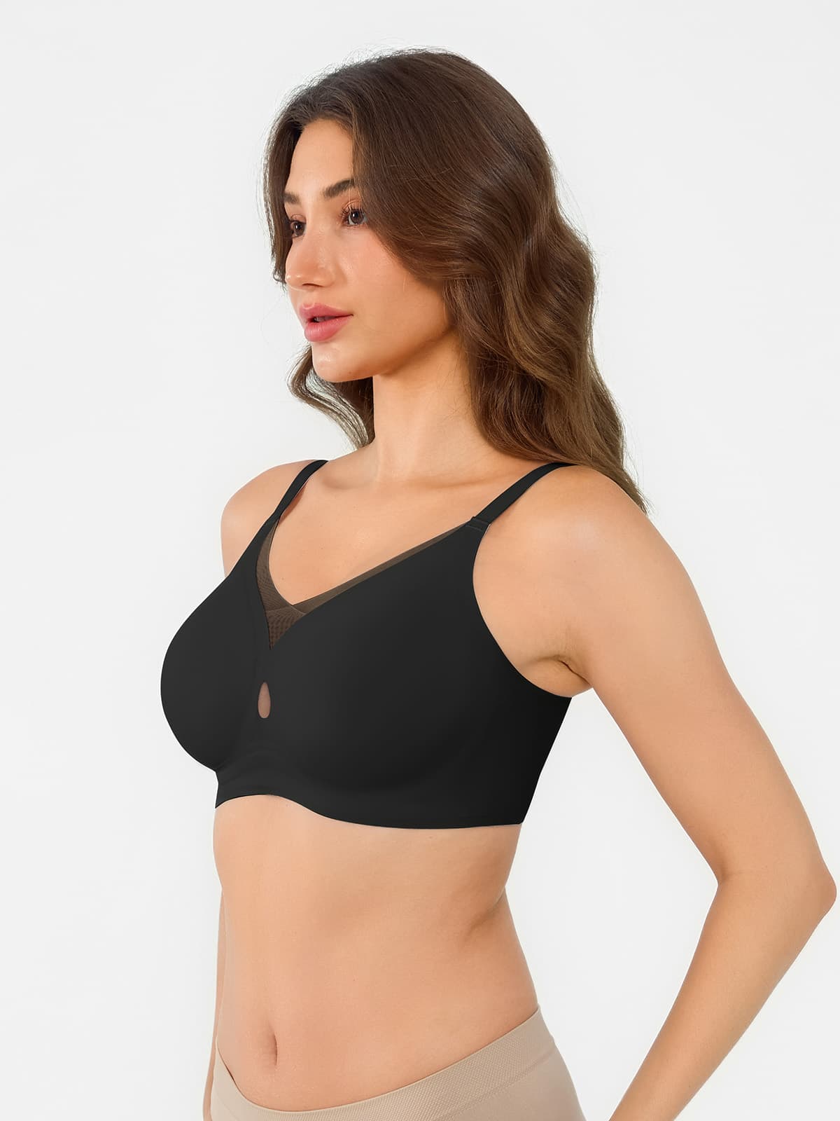 Seamless Breathable Contour Plunge Bra
