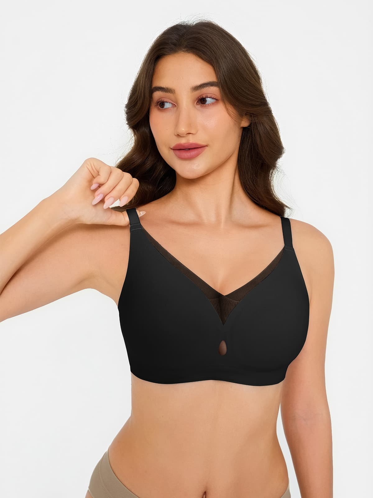 Seamless Breathable Contour Plunge Bra