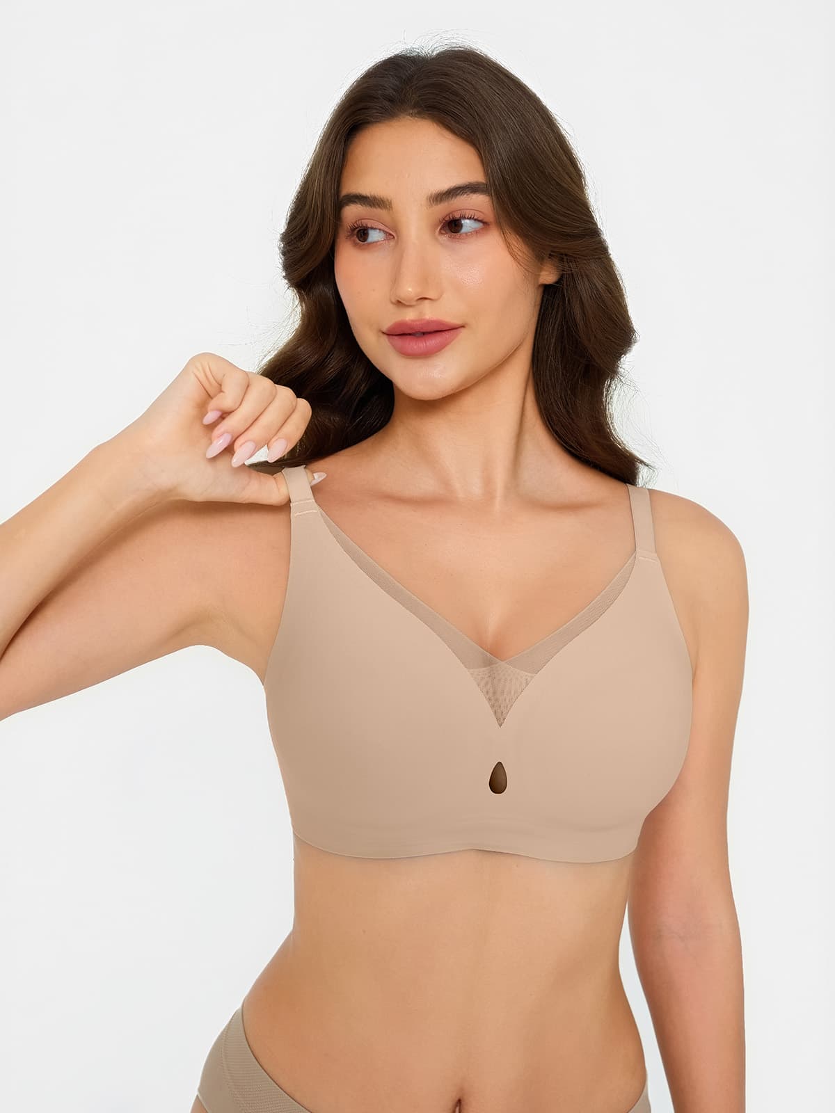 Seamless Breathable Contour Plunge Bra