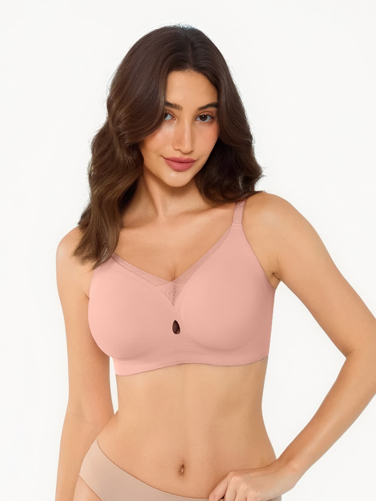 Seamless Breathable Contour Plunge Bra