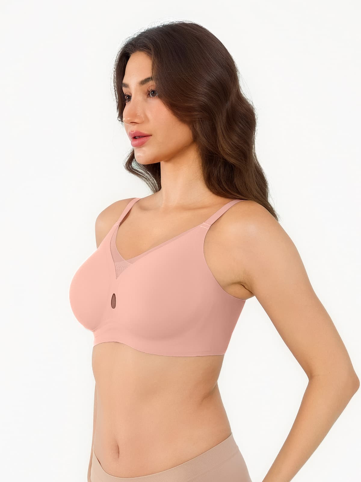 Seamless Breathable Contour Plunge Bra