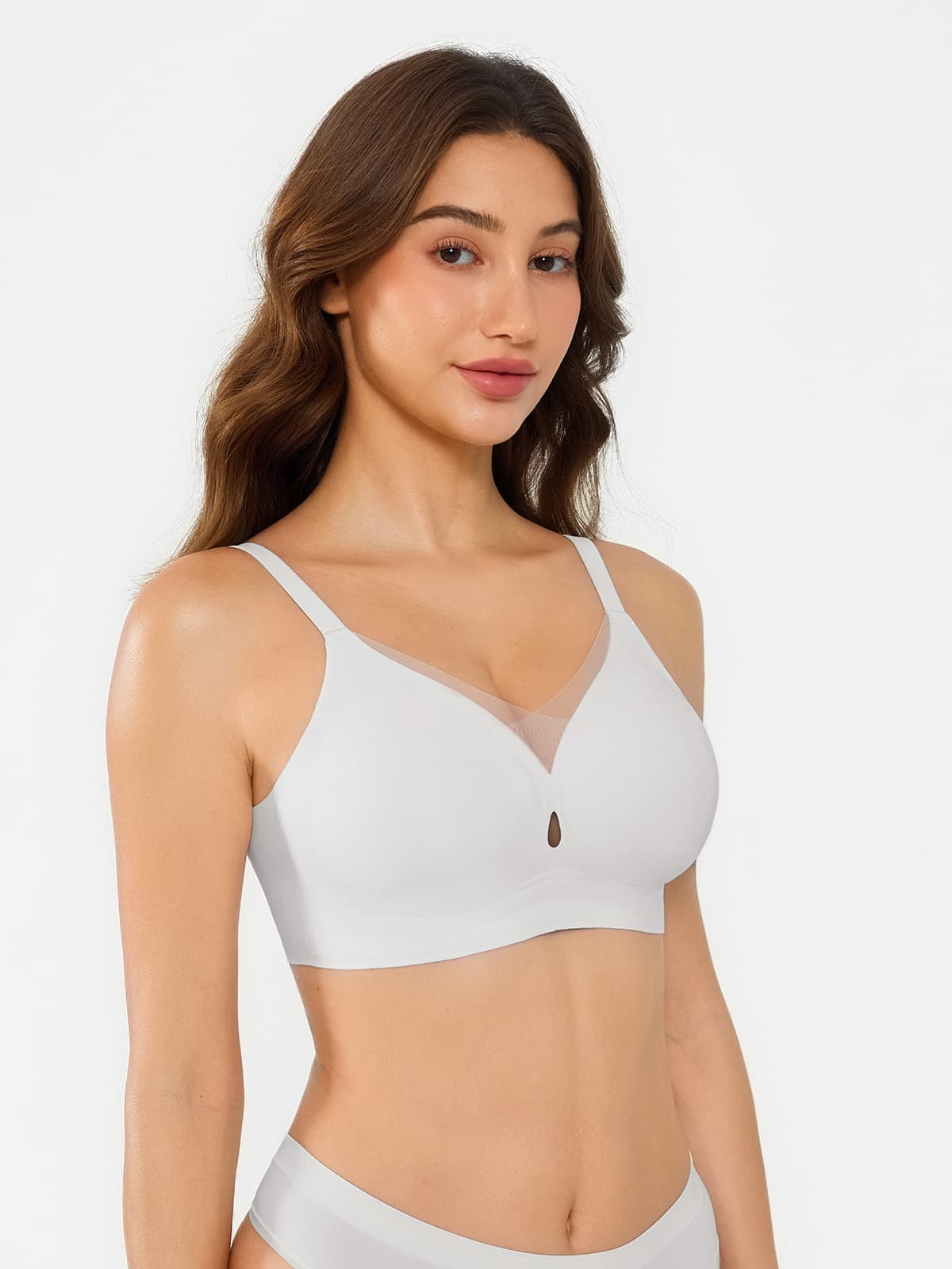 Seamless Breathable Contour Plunge Bra