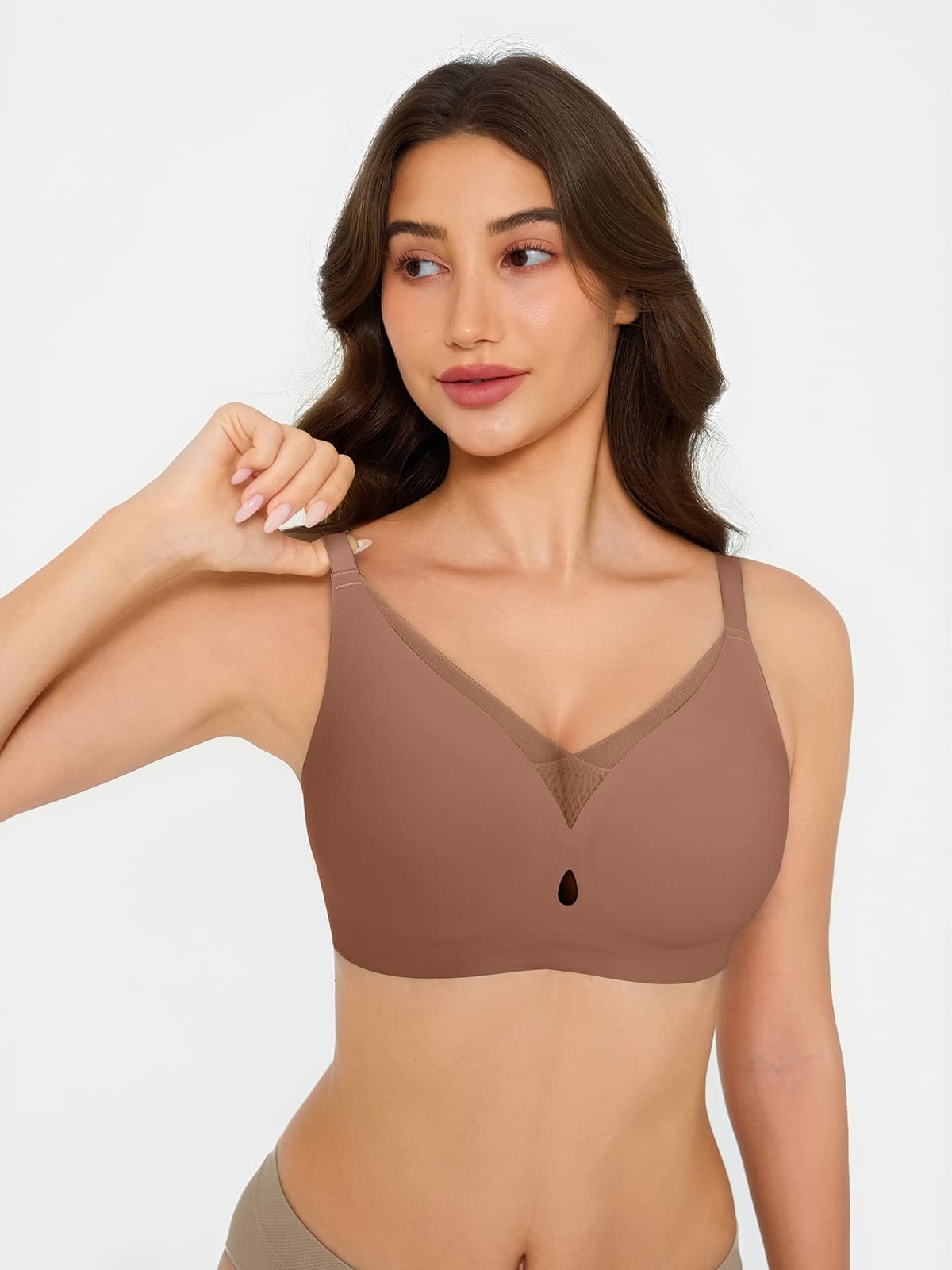 Seamless Breathable Contour Plunge Bra