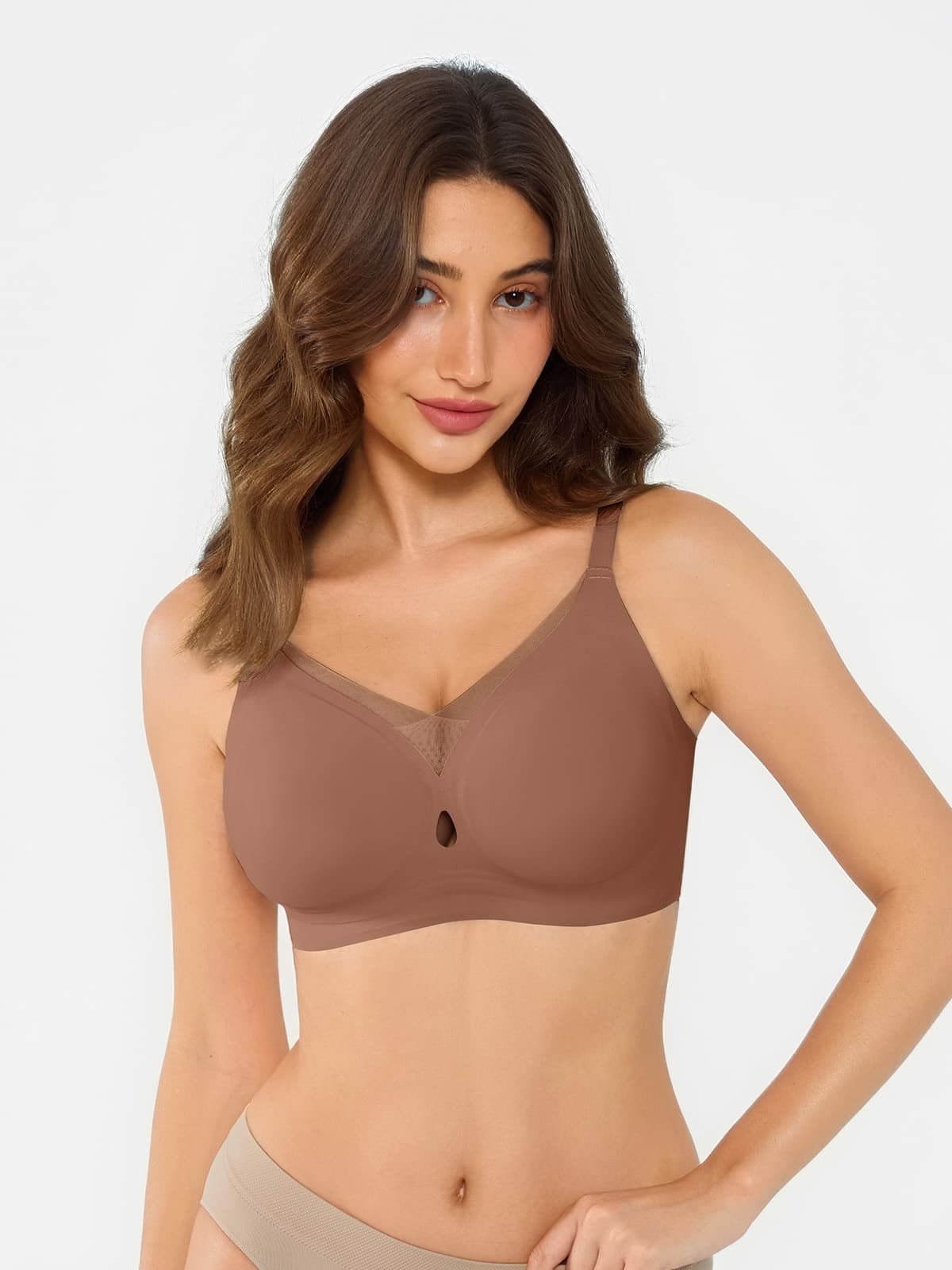Seamless Breathable Contour Plunge Bra