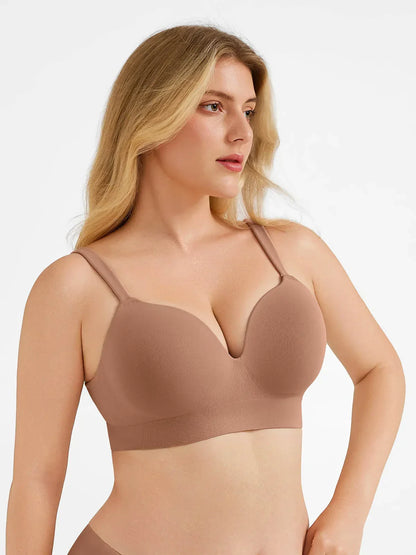 Seamless Push-Up Wireless Full Coverage Bra