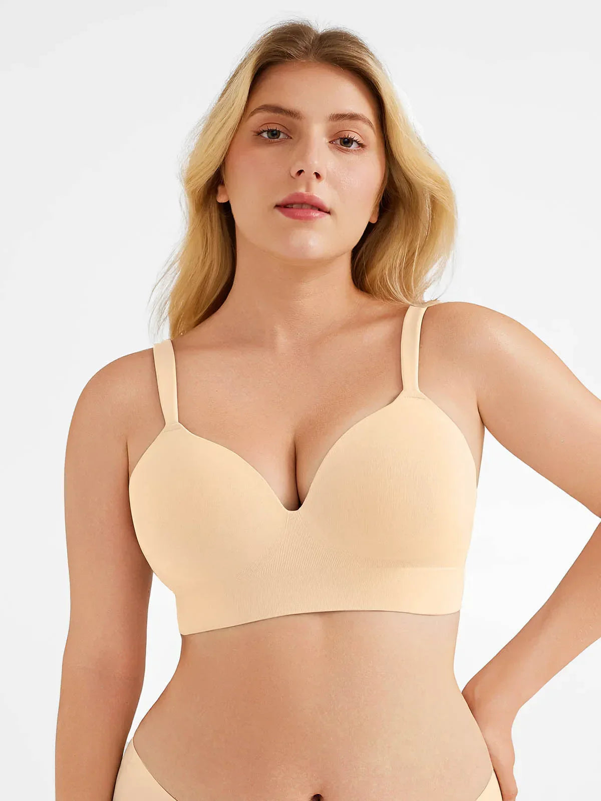 Seamless Push-Up Wireless Full Coverage Bra
