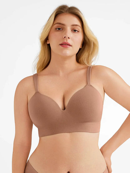 Seamless Push-Up Wireless Full Coverage Bra