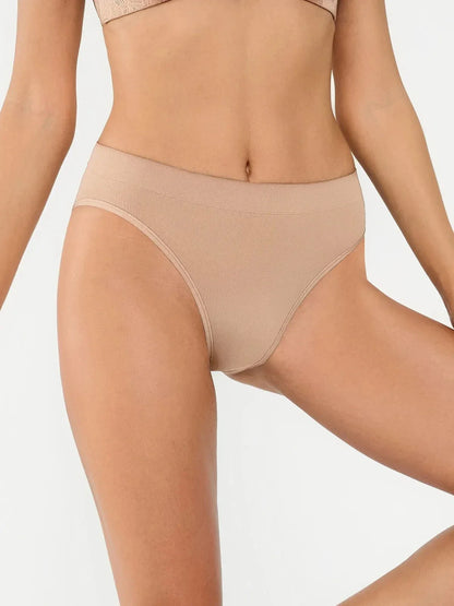 Seamless Ribbed-Waist Brief