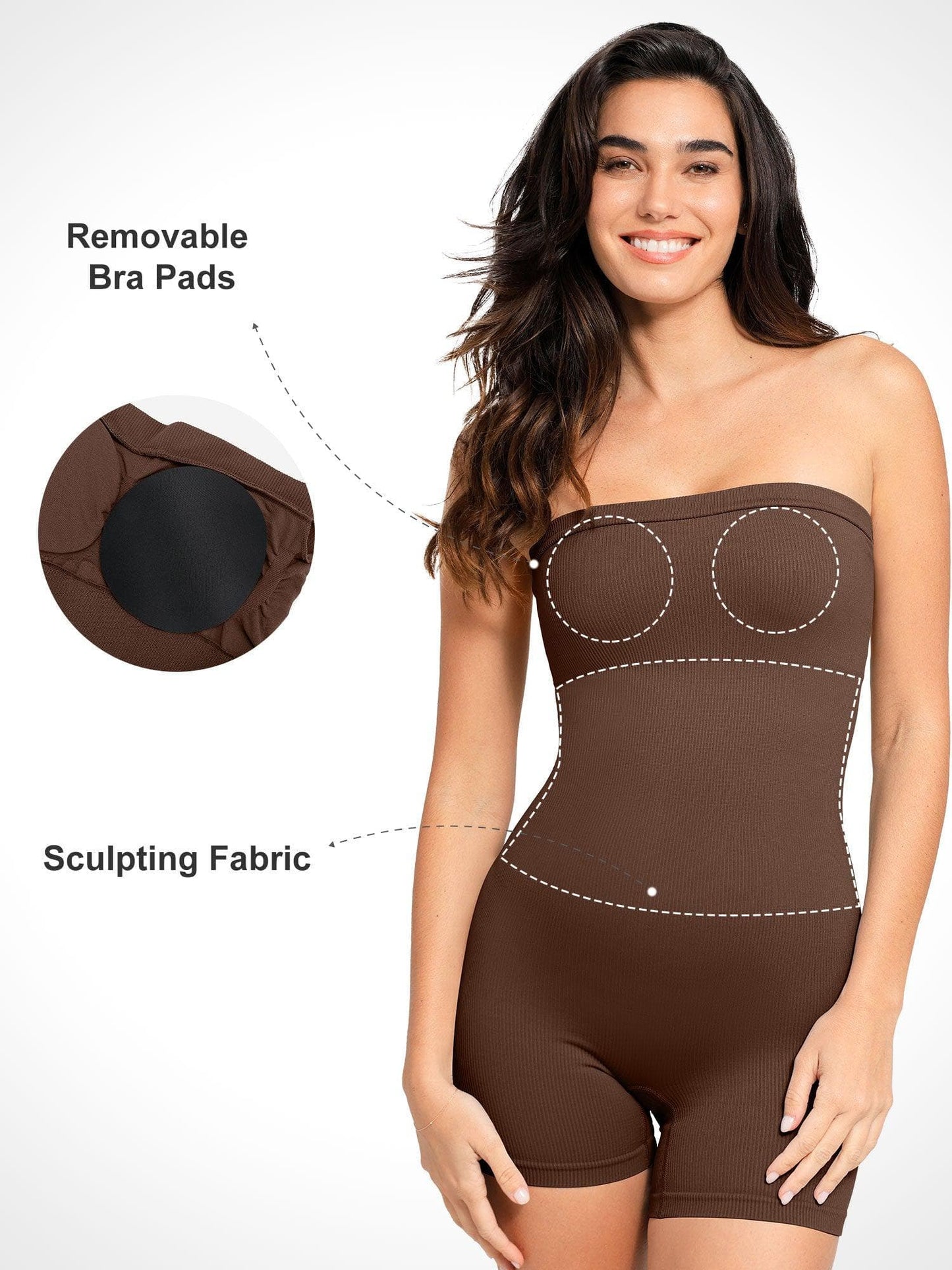 The Shapewear Romper Seamless Bandeau