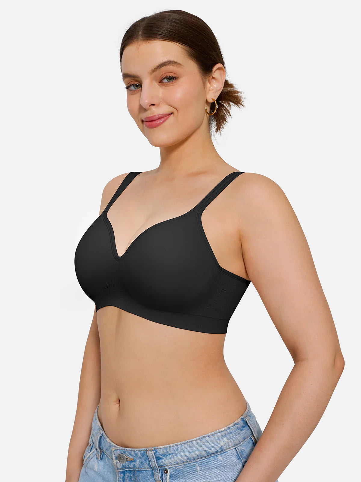 Seamless Wireless Adjustable Comfort Support Bra