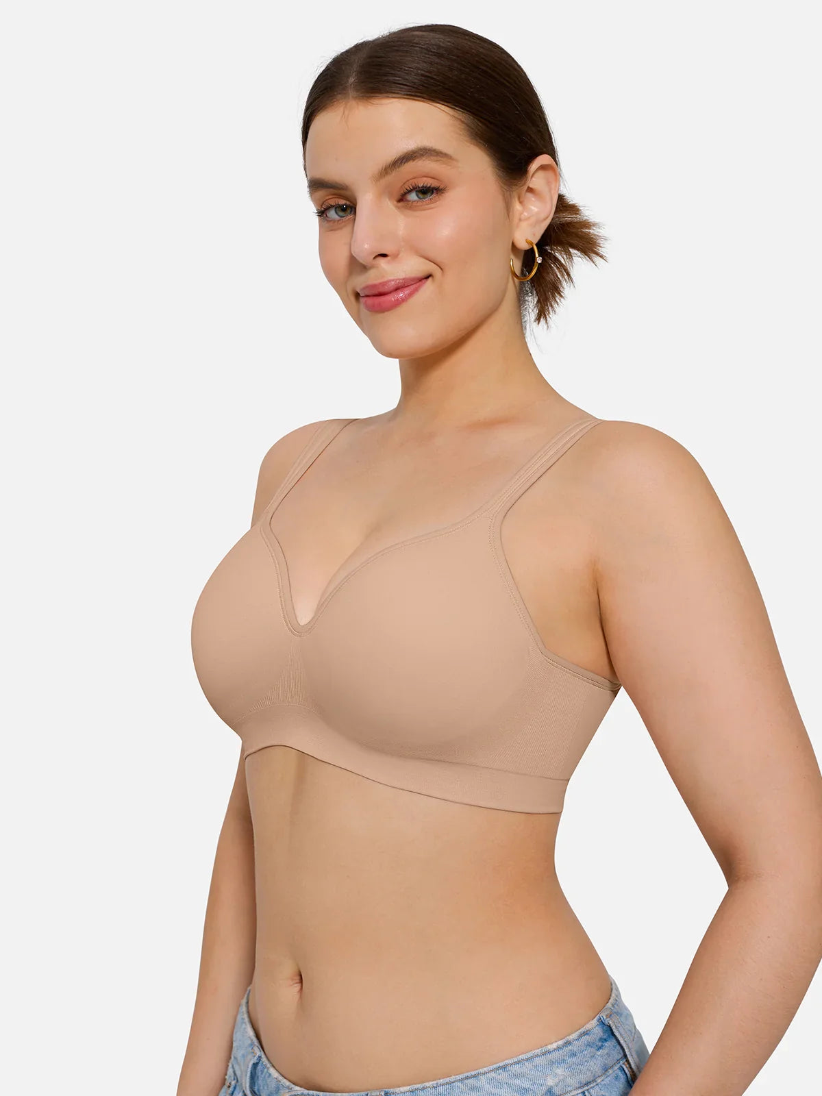 Seamless Wireless Adjustable Comfort Support Bra