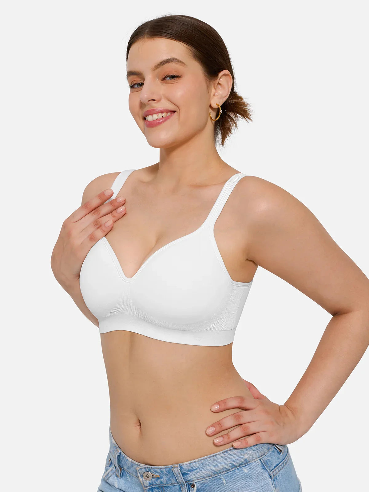 Seamless Wireless Adjustable Comfort Support Bra