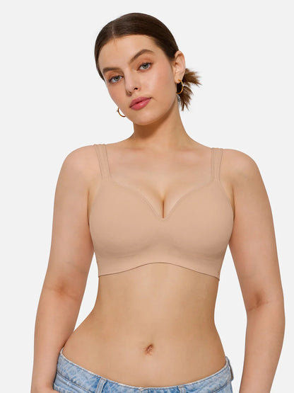 Seamless Wireless Adjustable Comfort Support Bra
