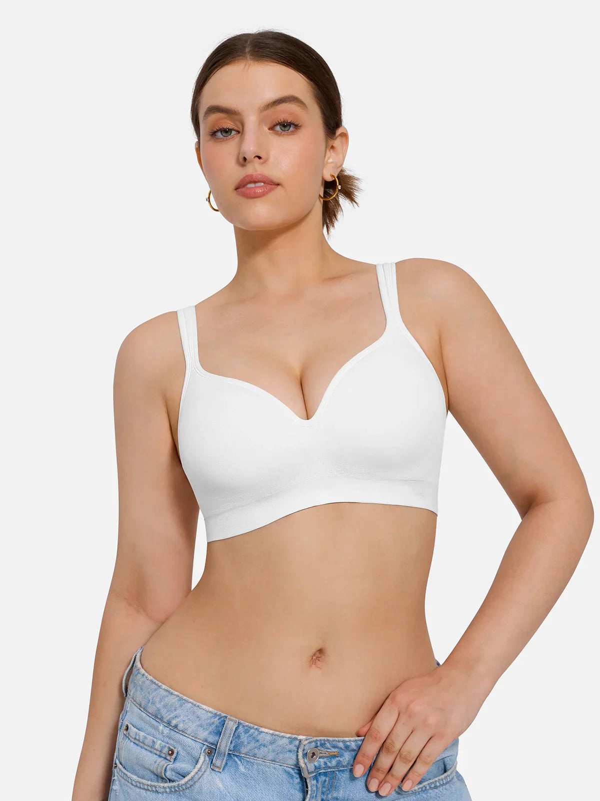 Seamless Wireless Adjustable Comfort Support Bra