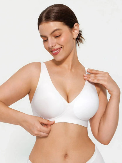 Seamless Wireless Jelly Comfort Plunge Bra