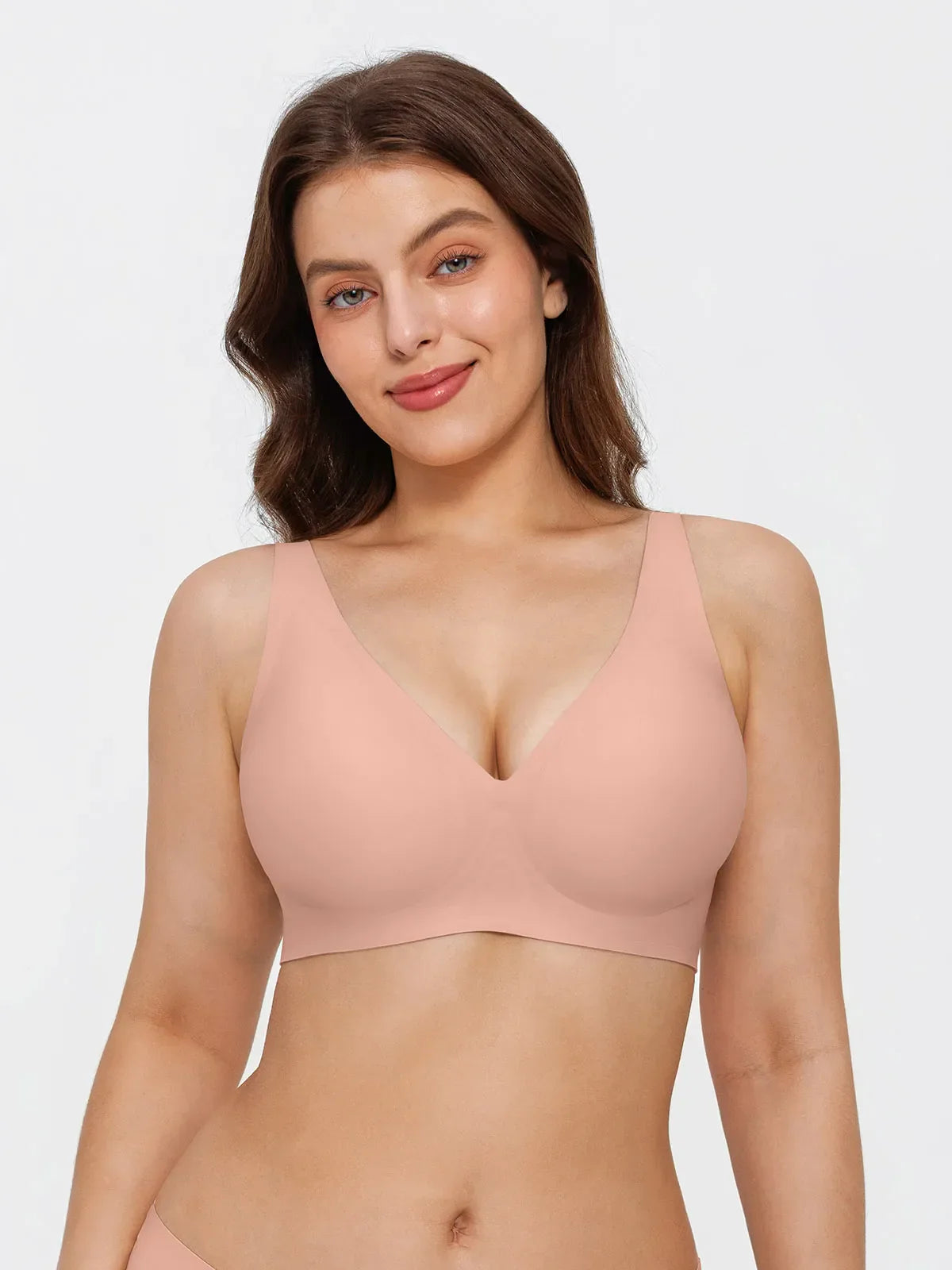 Seamless Wireless Jelly Leopard Contour Minimizer Support Bra