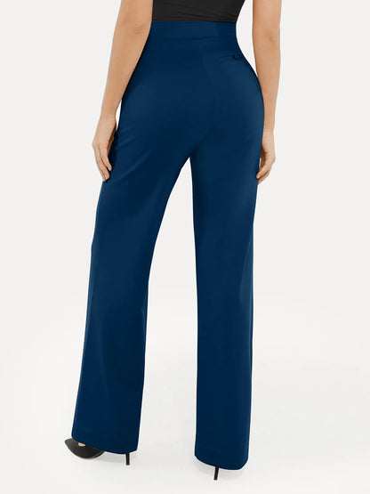 Shapewear Executive High Waisted Wide-Leg Ponte Pants