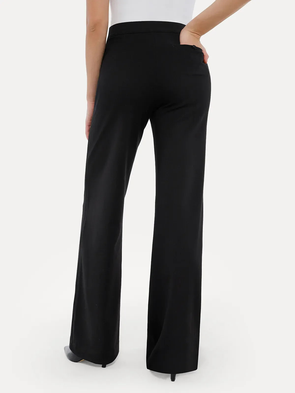 Shapewear Executive High Waisted Wide-Leg Ponte Pants