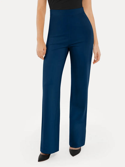 Shapewear Executive High Waisted Wide-Leg Ponte Pants