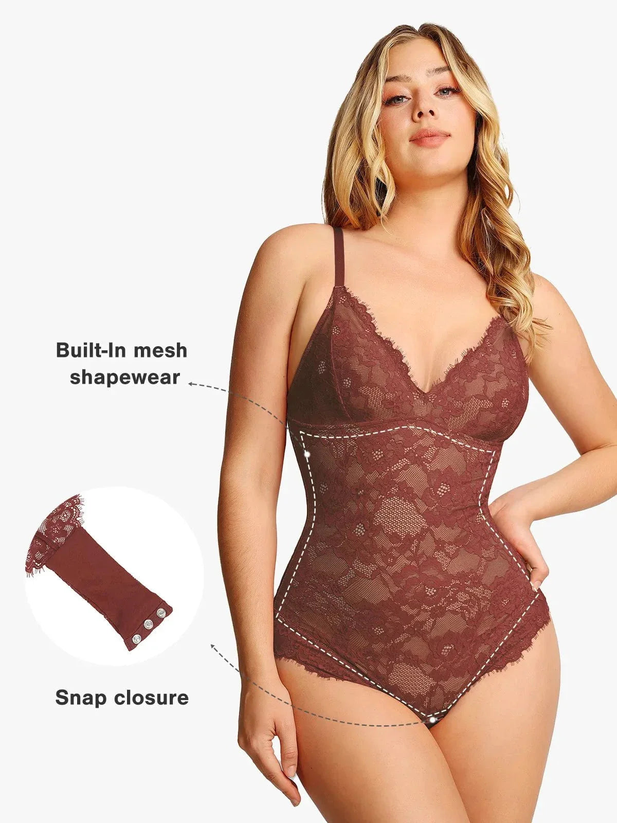 Sexy Lace Bodysuit Shapewear