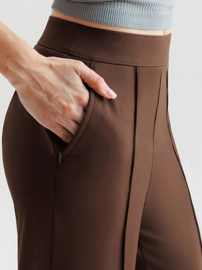 Shapewear High-Waisted Tummy Control Wide Leg Trousers