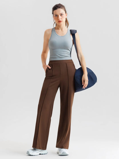 Shapewear High-Waisted Tummy Control Wide Leg Trousers