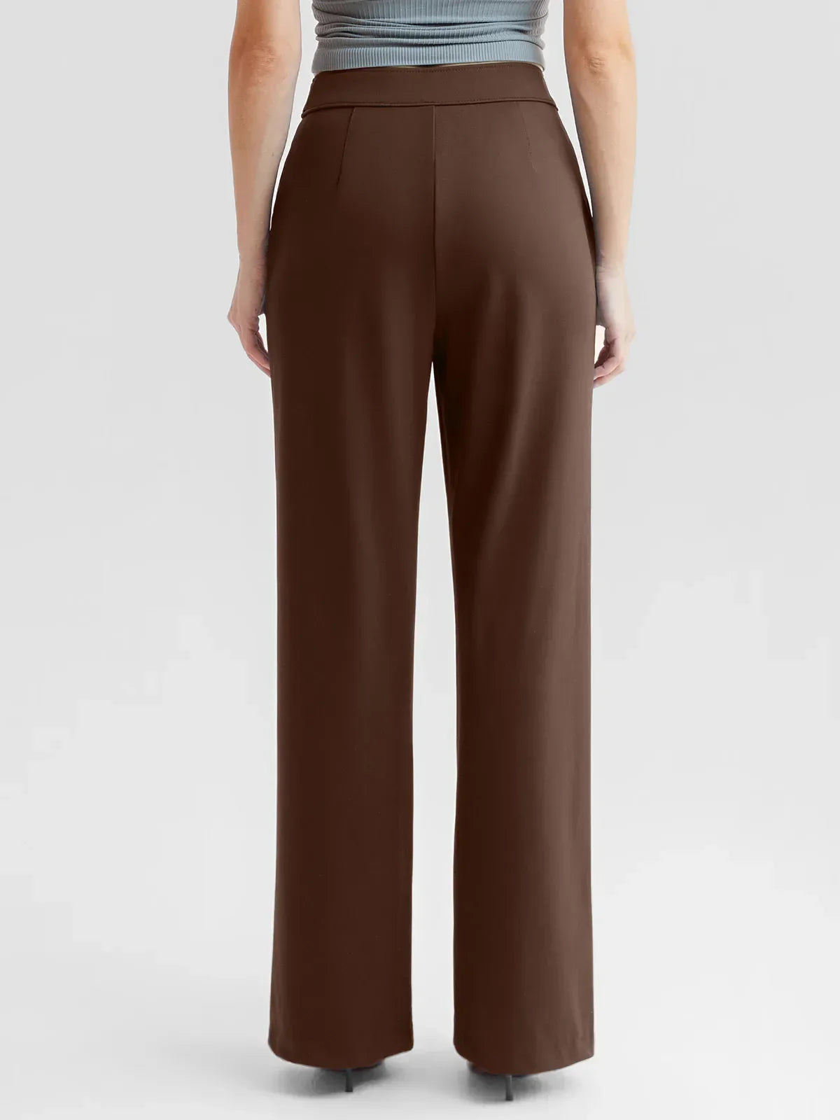 Shapewear High-Waisted Tummy Control Wide Leg Trousers