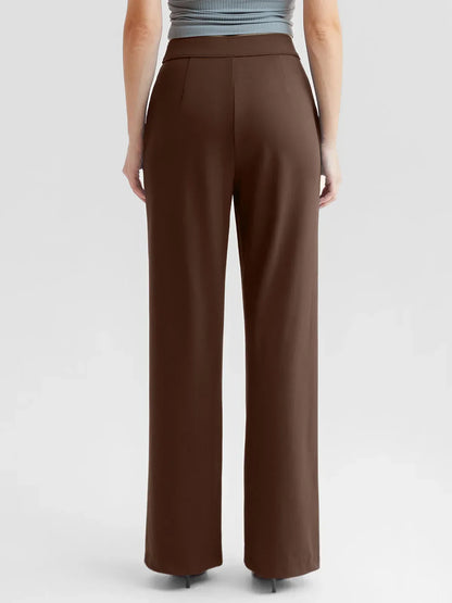 Shapewear High-Waisted Tummy Control Wide Leg Trousers