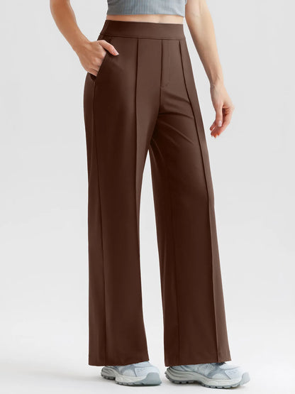 Shapewear High-Waisted Tummy Control Wide Leg Trousers
