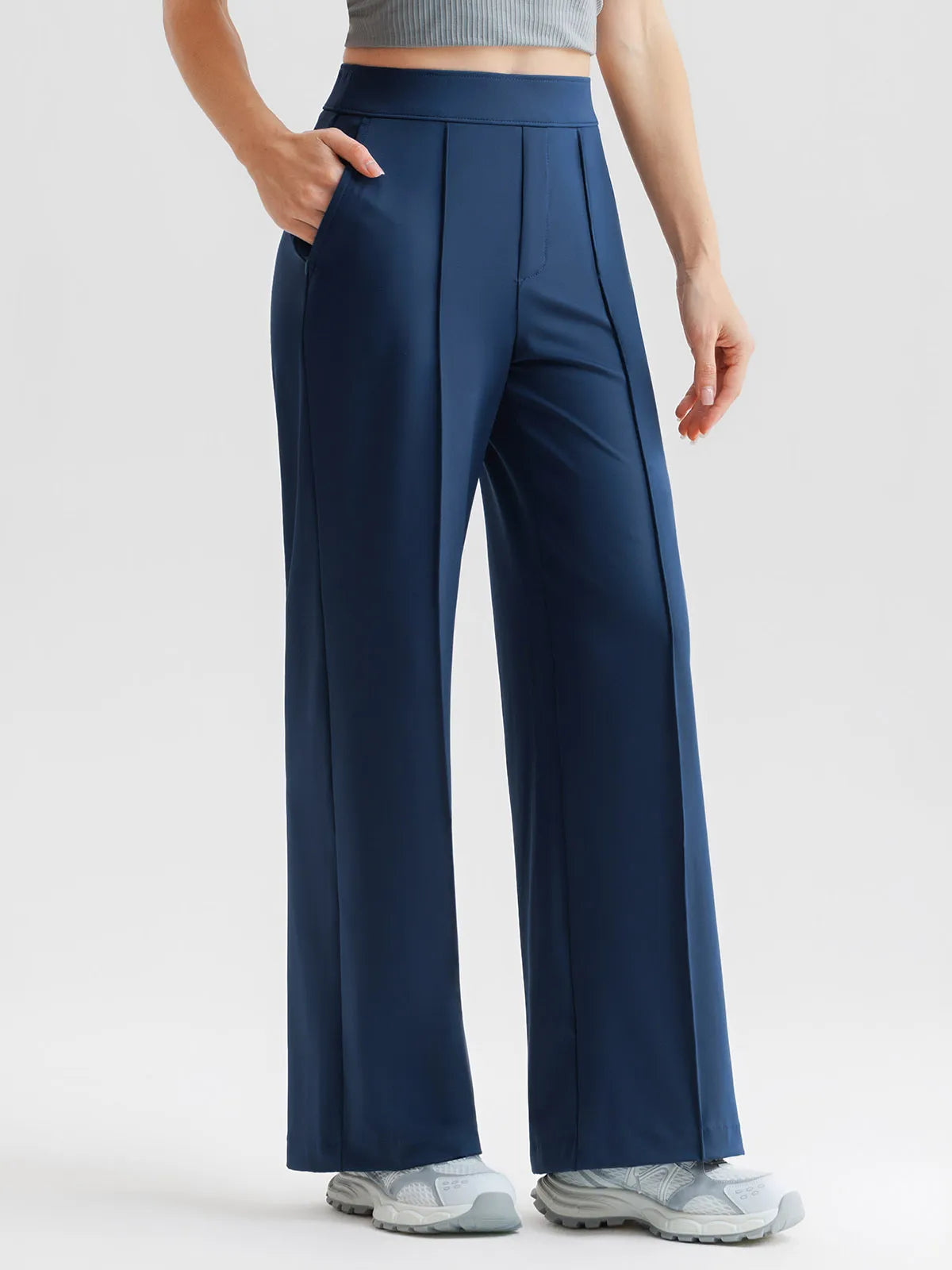 Shapewear High-Waisted Tummy Control Wide Leg Trousers