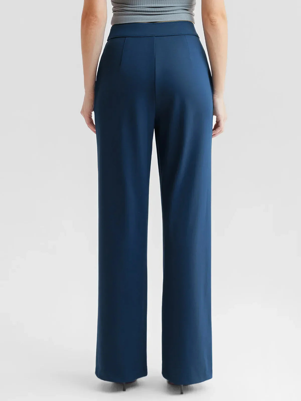 Shapewear High-Waisted Tummy Control Wide Leg Trousers