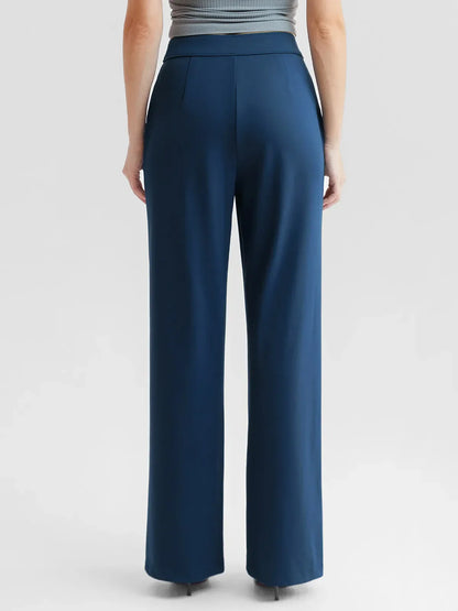 Shapewear High-Waisted Tummy Control Wide Leg Trousers