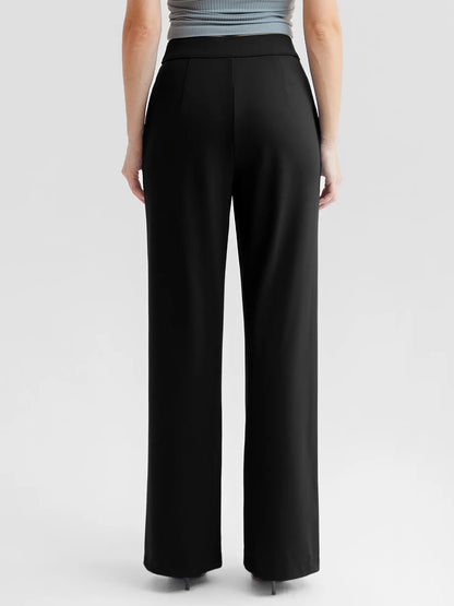 Shapewear High-Waisted Tummy Control Wide Leg Trousers