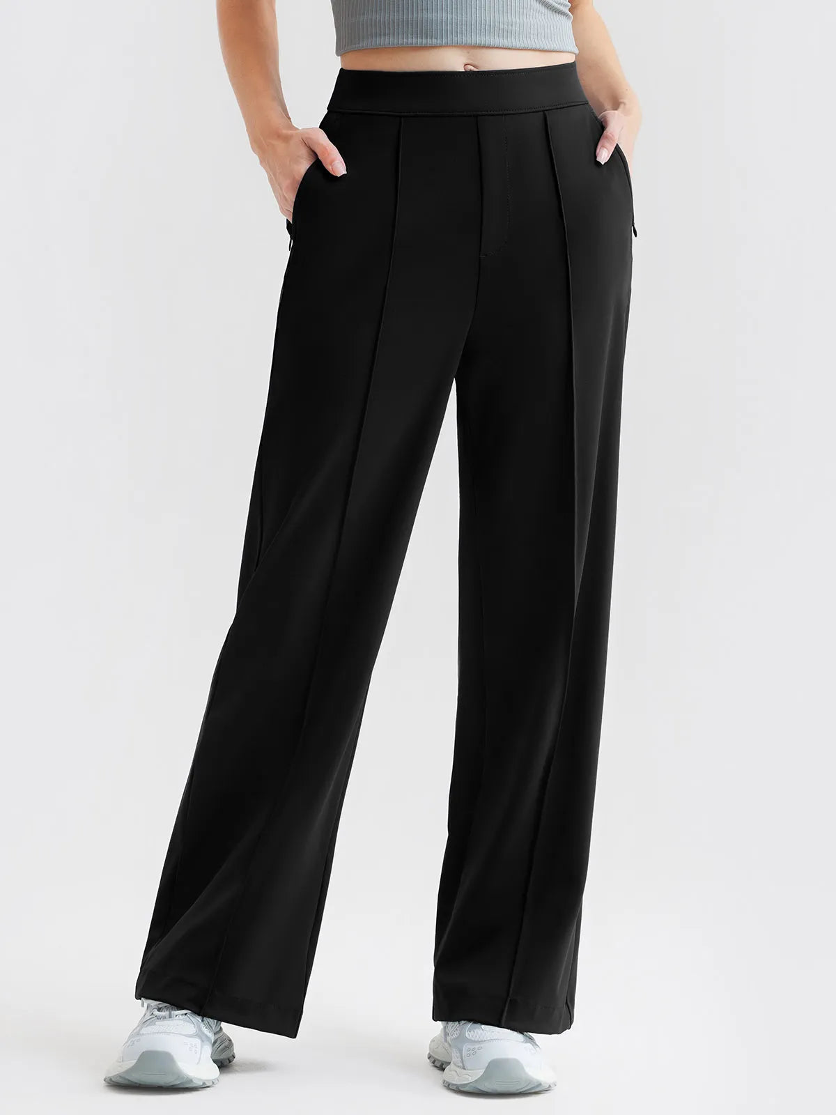 Shapewear High-Waisted Tummy Control Wide Leg Trousers