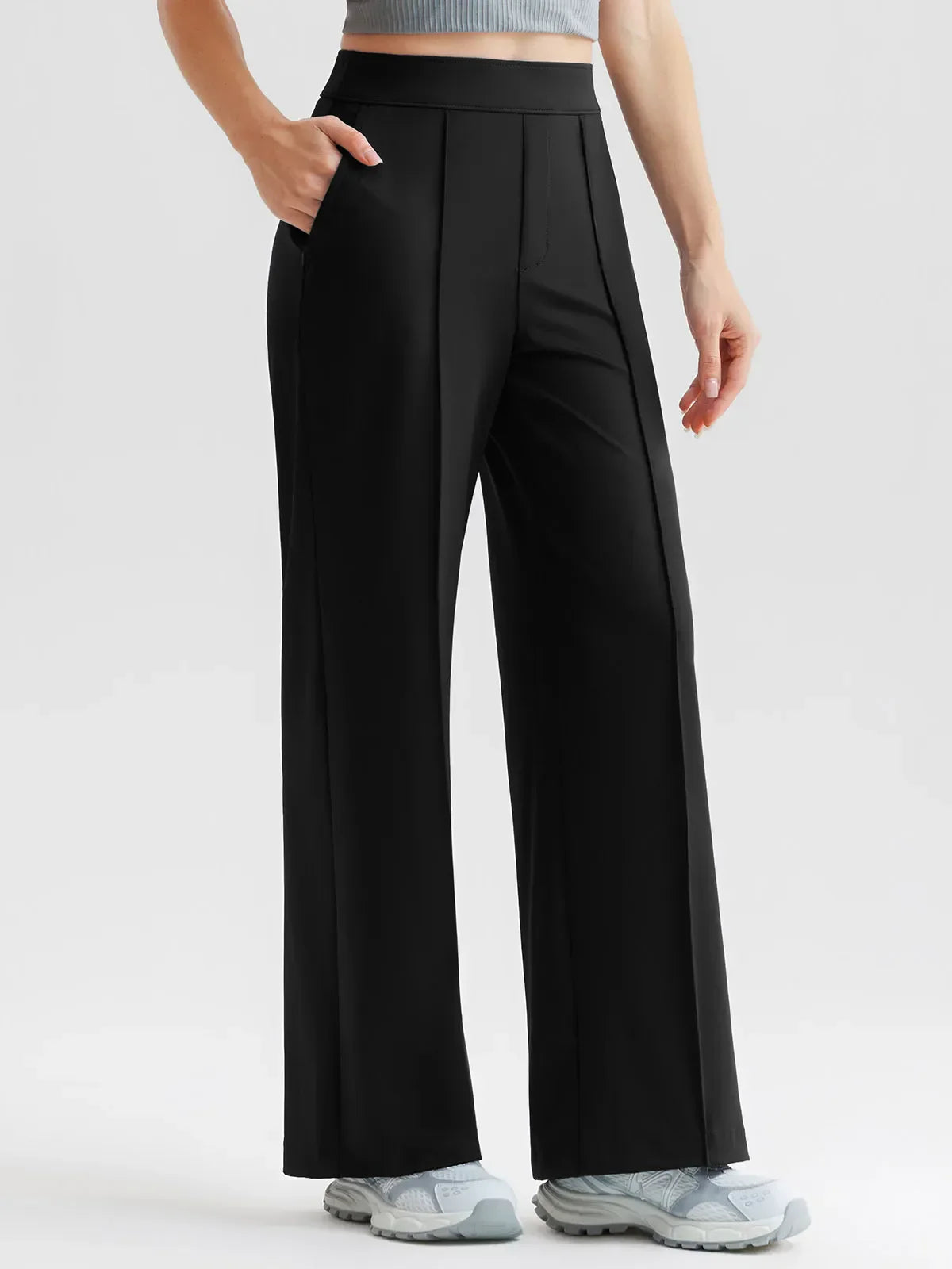Shapewear High-Waisted Tummy Control Wide Leg Trousers