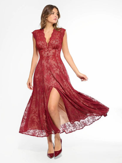 Shapewear Lace Fantasy Mini & Maxi Sculpting Dress Set